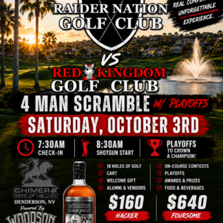 Saturday October 3rd, 2026 Chimera Golf Club in Henderson Nevada