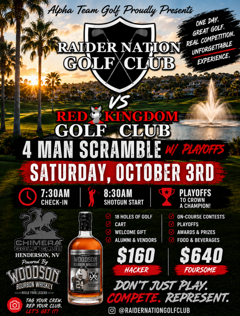 Saturday October 3rd, 2026 Chimera Golf Club in Henderson Nevada